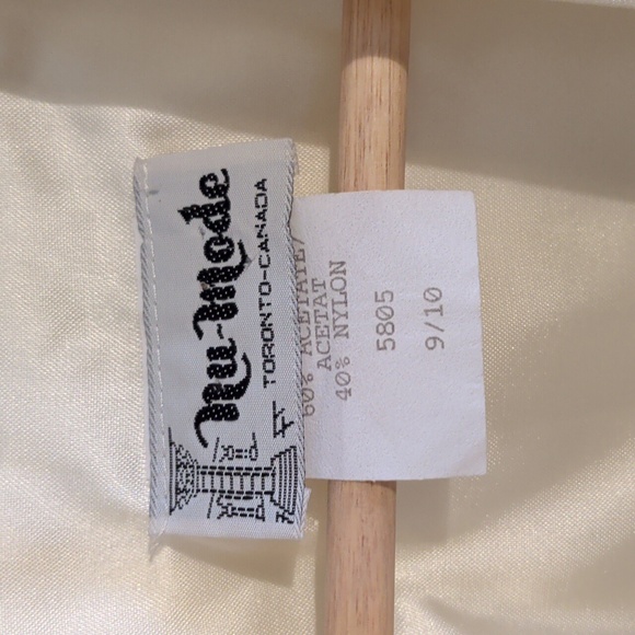 VINTAGE NU MODE cream lace dress - size small - Picture 2 of 15